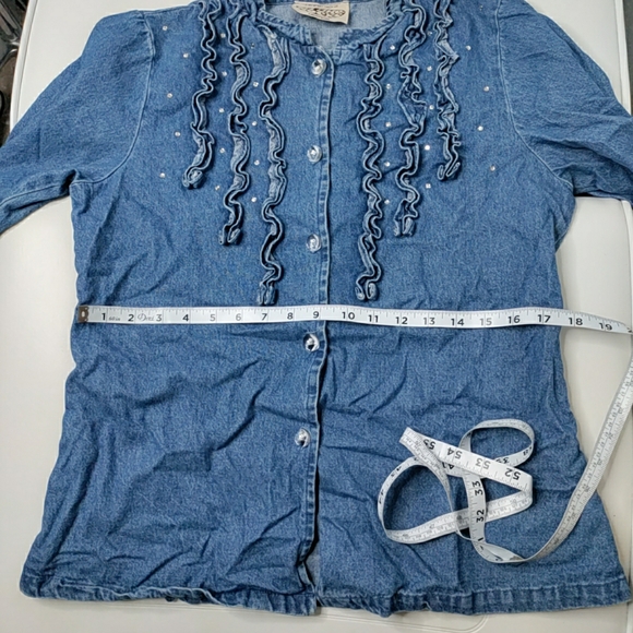 Vintage on the rocks women's denim sz small - Picture 3 of 11